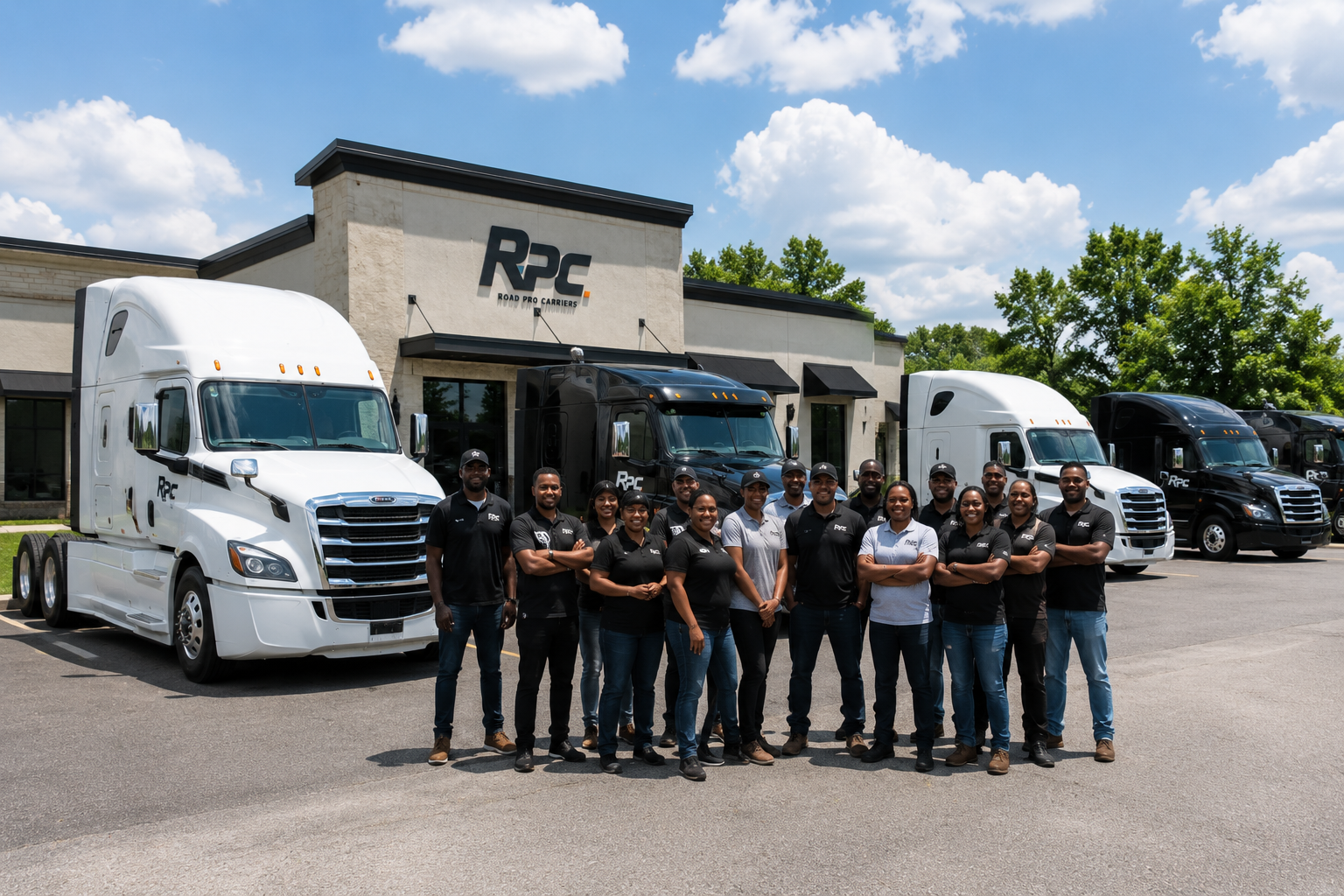 Road Pro Carriers team building together